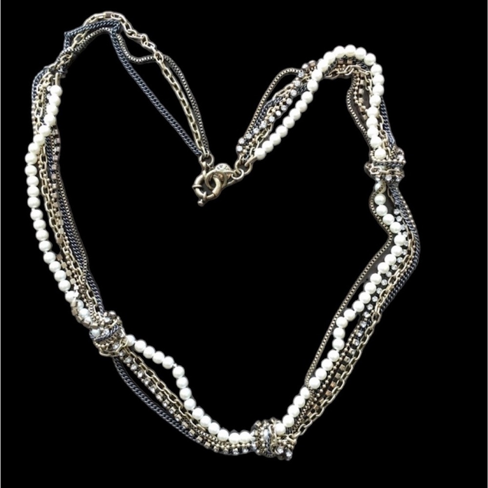 J Crew Multi strand layered necklace - Picture 2 of 4